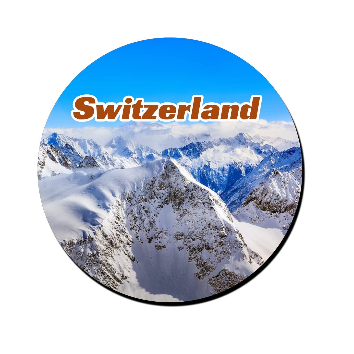 ShopTwiz Switzerland Beauty Decorative Large Fridge Magnet
