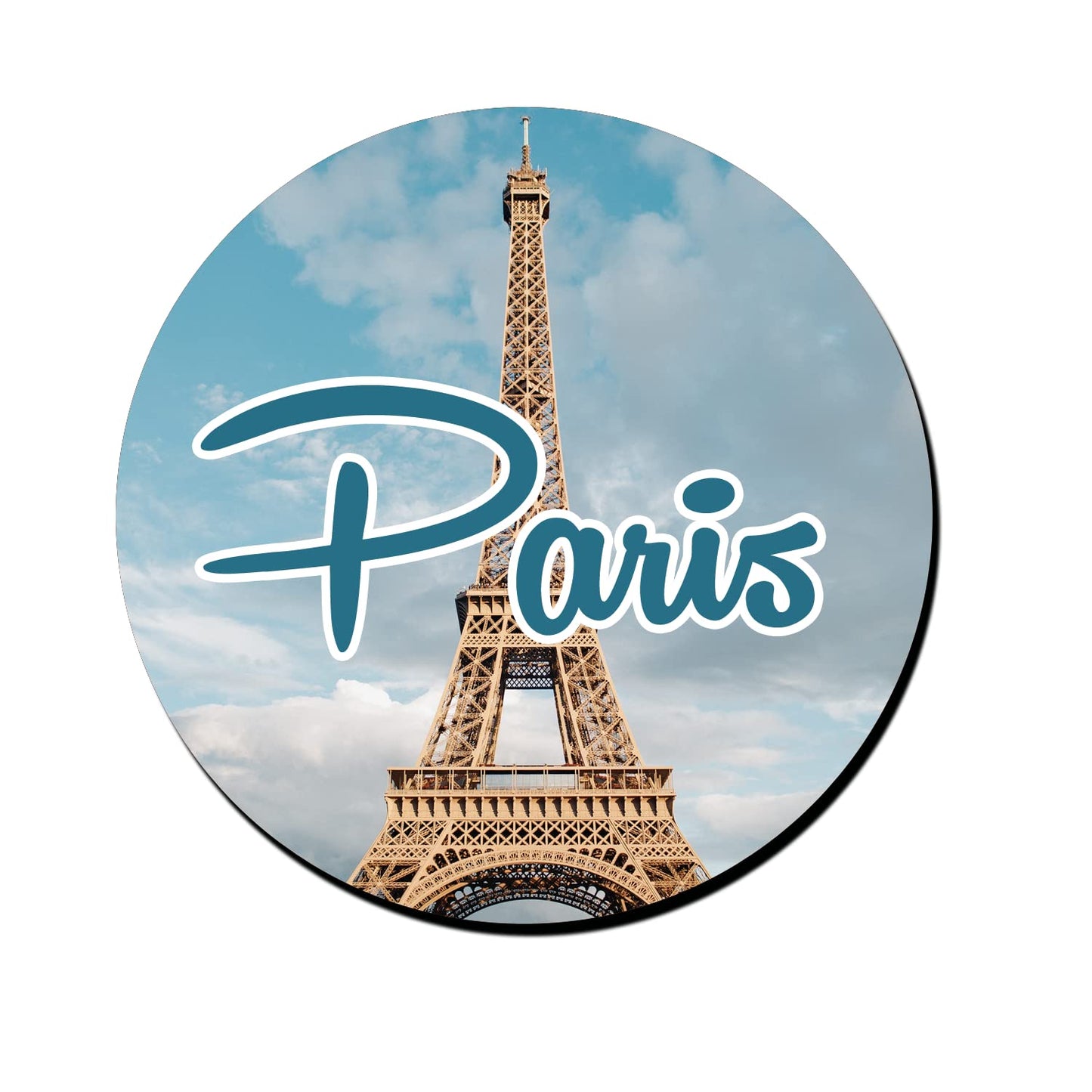 ShopTwiz Paris Travel Decorative Large Fridge Magnet