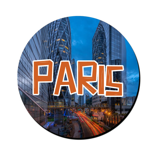 ShopTwiz Paris Scenic Decorative Large Fridge Magnet