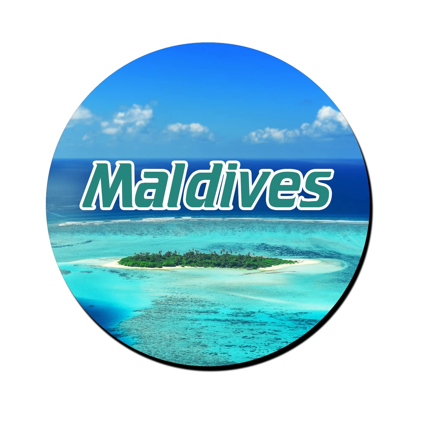 ShopTwiz Maldives Beauty Decorative Large Fridge Magnet