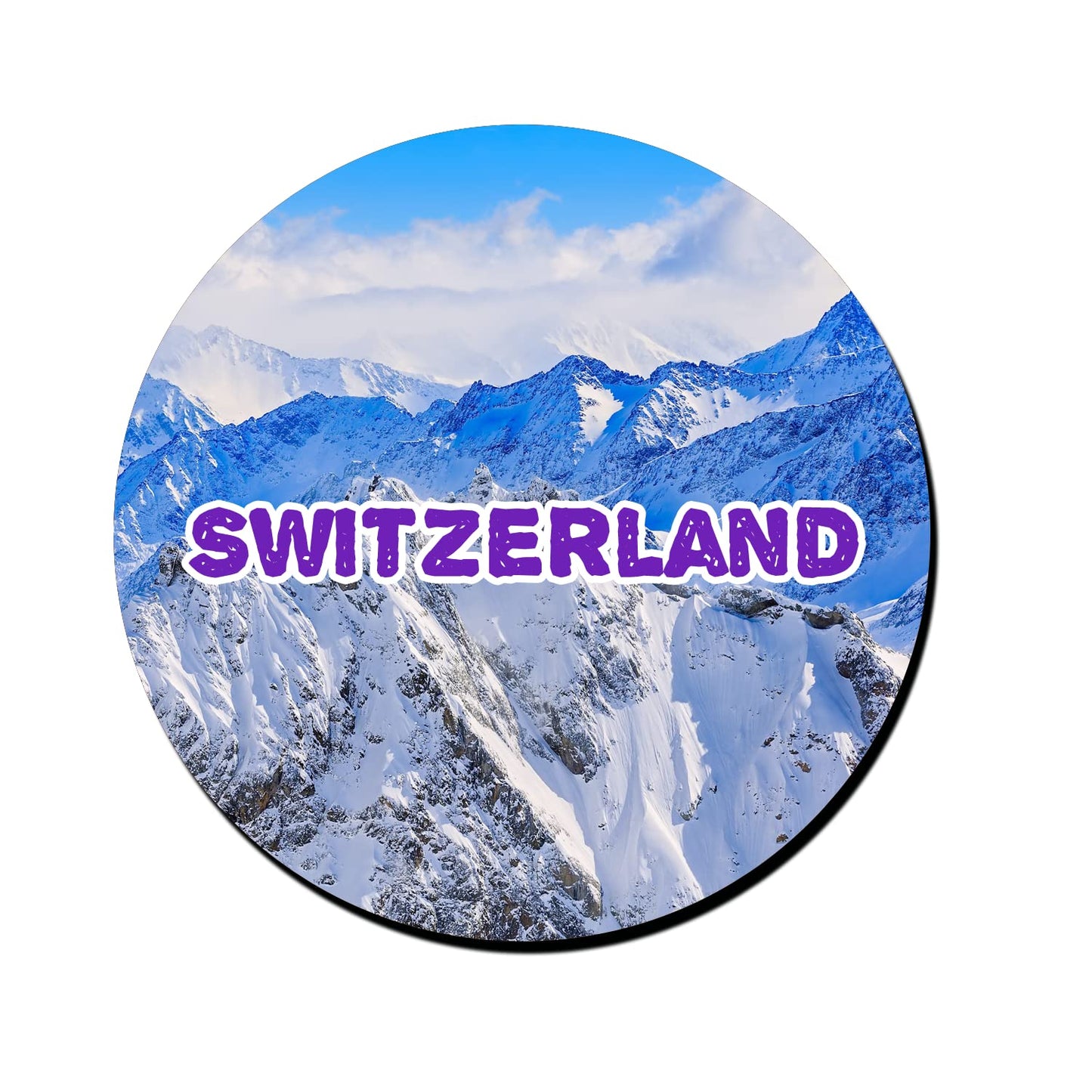 ShopTwiz Switzerland City Decorative Large Fridge Magnet
