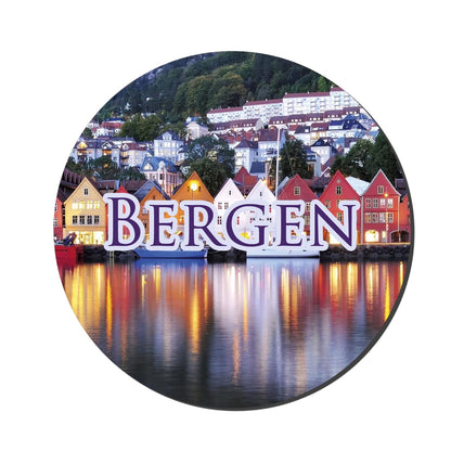 Prints and Cuts Bergen Decorative Large Fridge Magnet