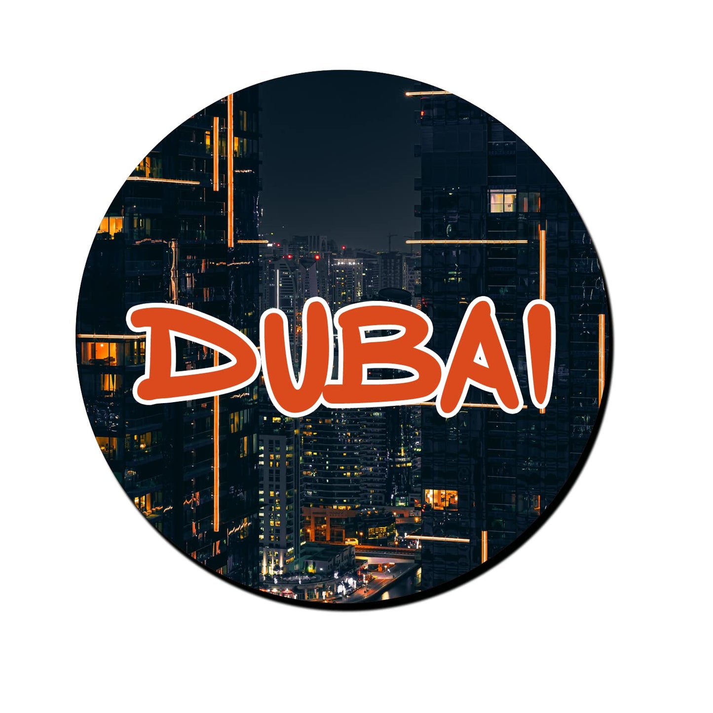 ShopTwiz Dubai Travel Decorative Large Fridge Magnet