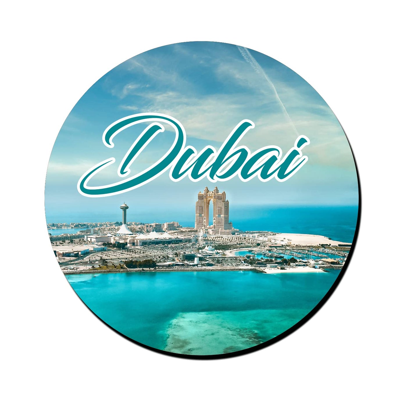 ShopTwiz Dubai Paradise Decorative Large Fridge Magnet