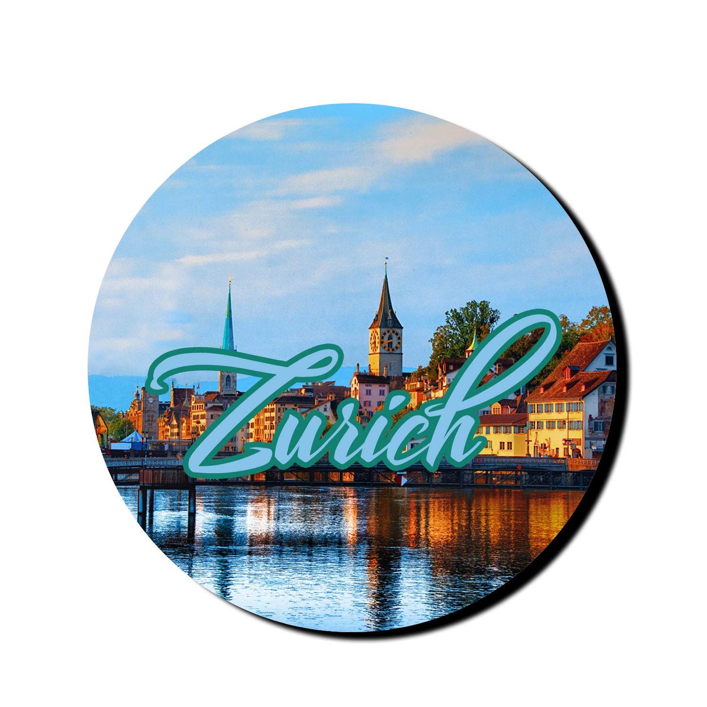 Turnhover Zurich Fridge Magnet (Multicolour)