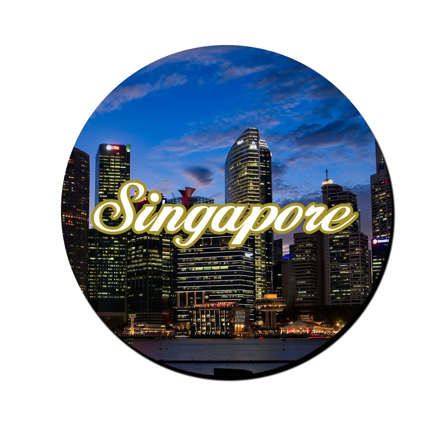 ShopTwiz Singapore City Decorative Large Fridge Magnet