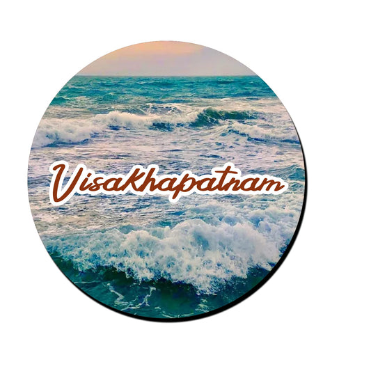 ShopTwiz Visakhapatnam City Decorative Large Fridge Magnet