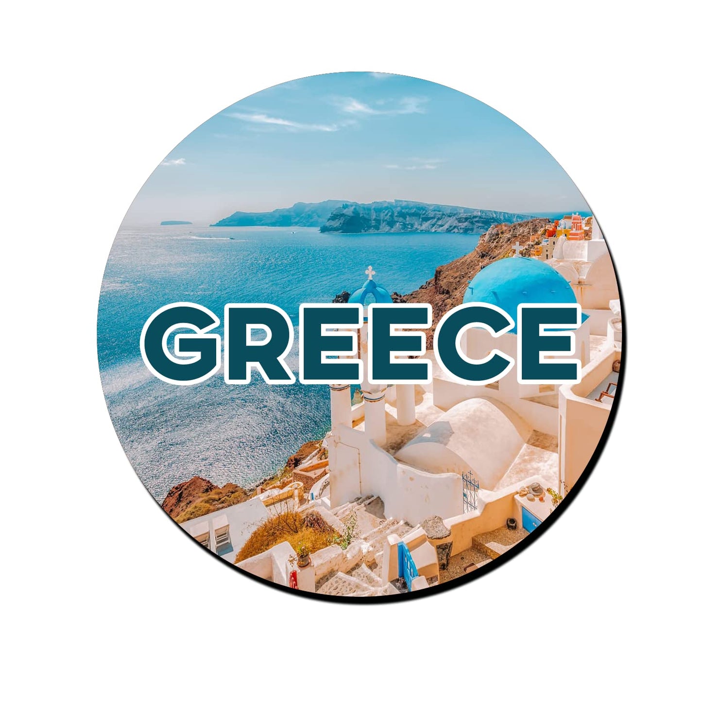 ShopTwiz Greece Decorative Large Fridge Magnet