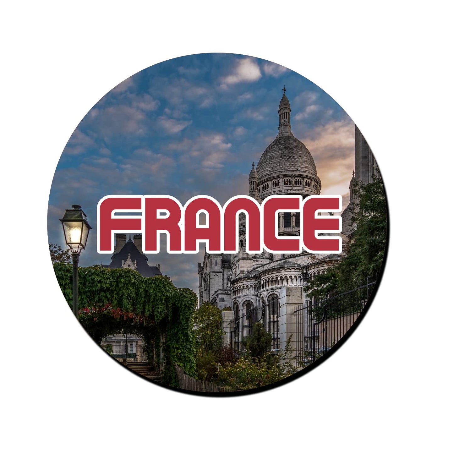 ShopTwiz France Wonderland Decorative Large Fridge Magnet