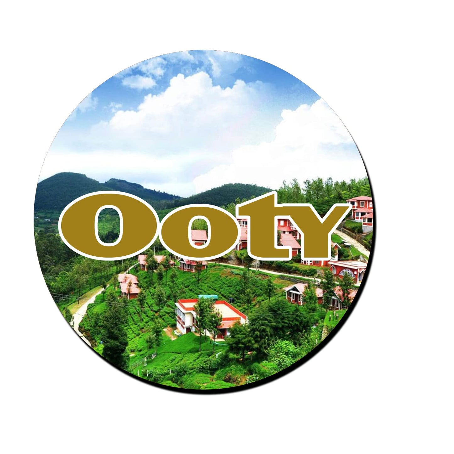 ShopTwiz Ooty Tourism Decorative Large Fridge Magnet