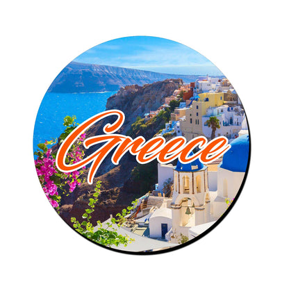 ShopTwiz Greece City Decorative Large Fridge Magnet