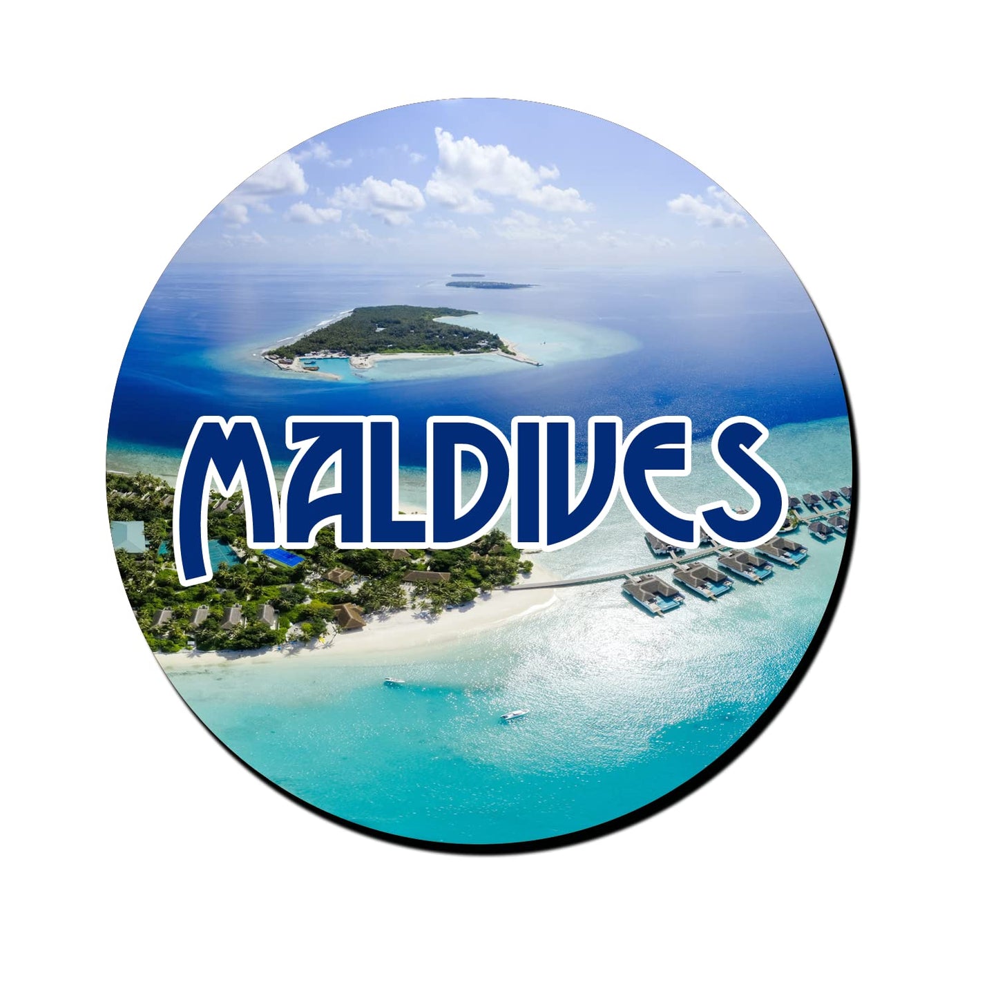 ShopTwiz Maldives Wonderland Decorative Large Fridge Magnet