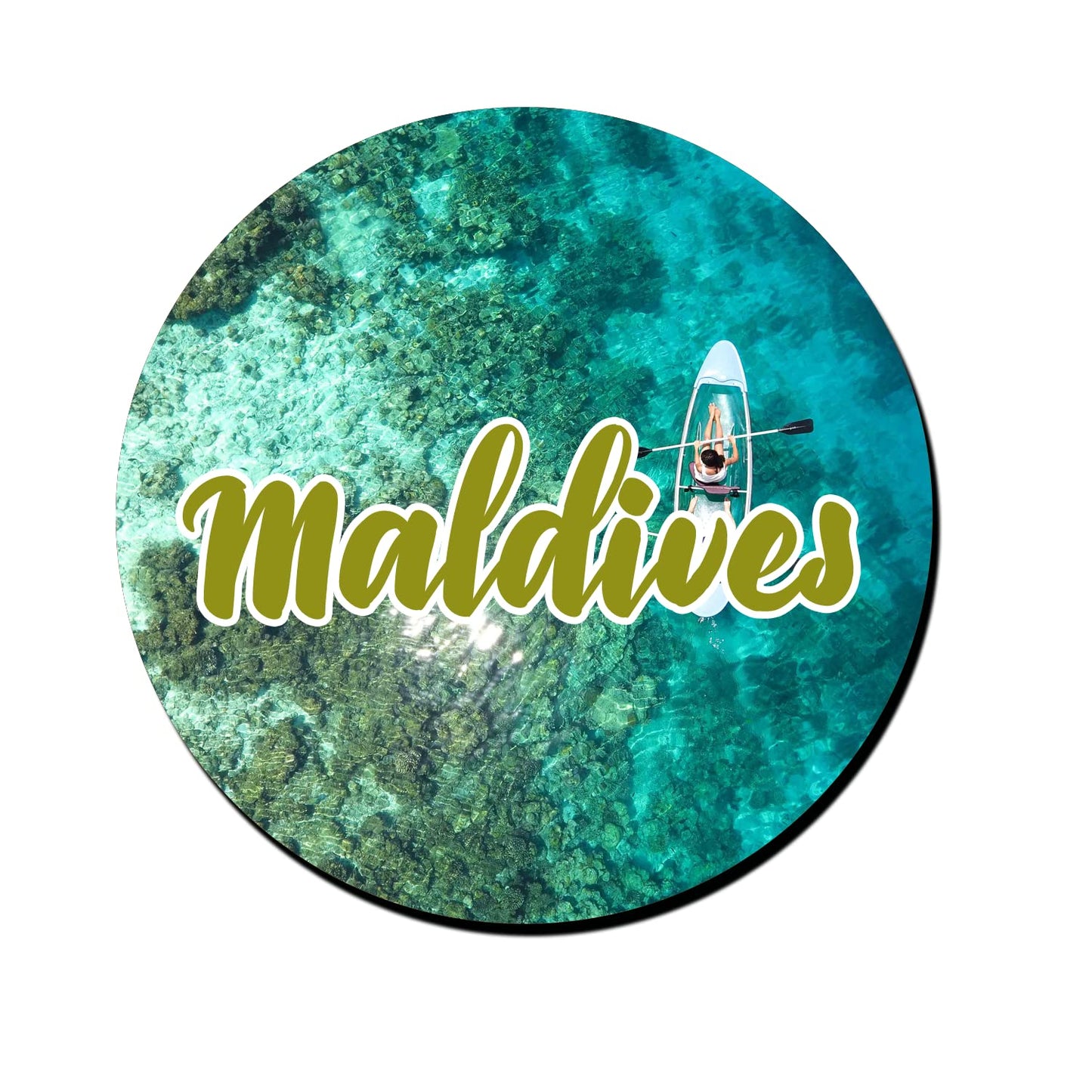 ShopTwiz Maldives Tourism Decorative Large Fridge Magnet