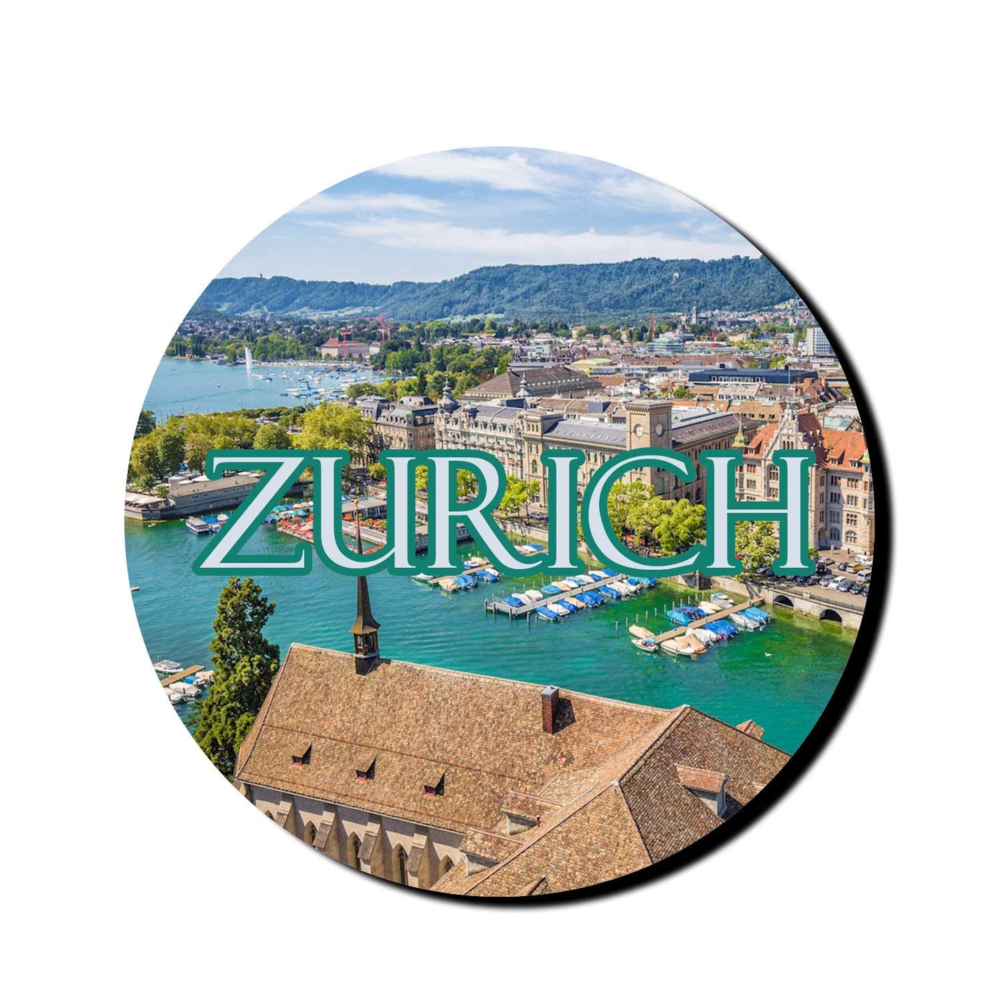 Turnhover Zurich Fridge Magnet (Multicolour)