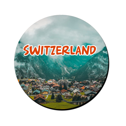 ShopTwiz Switzerland Tourism Decorative Large Fridge Magnet