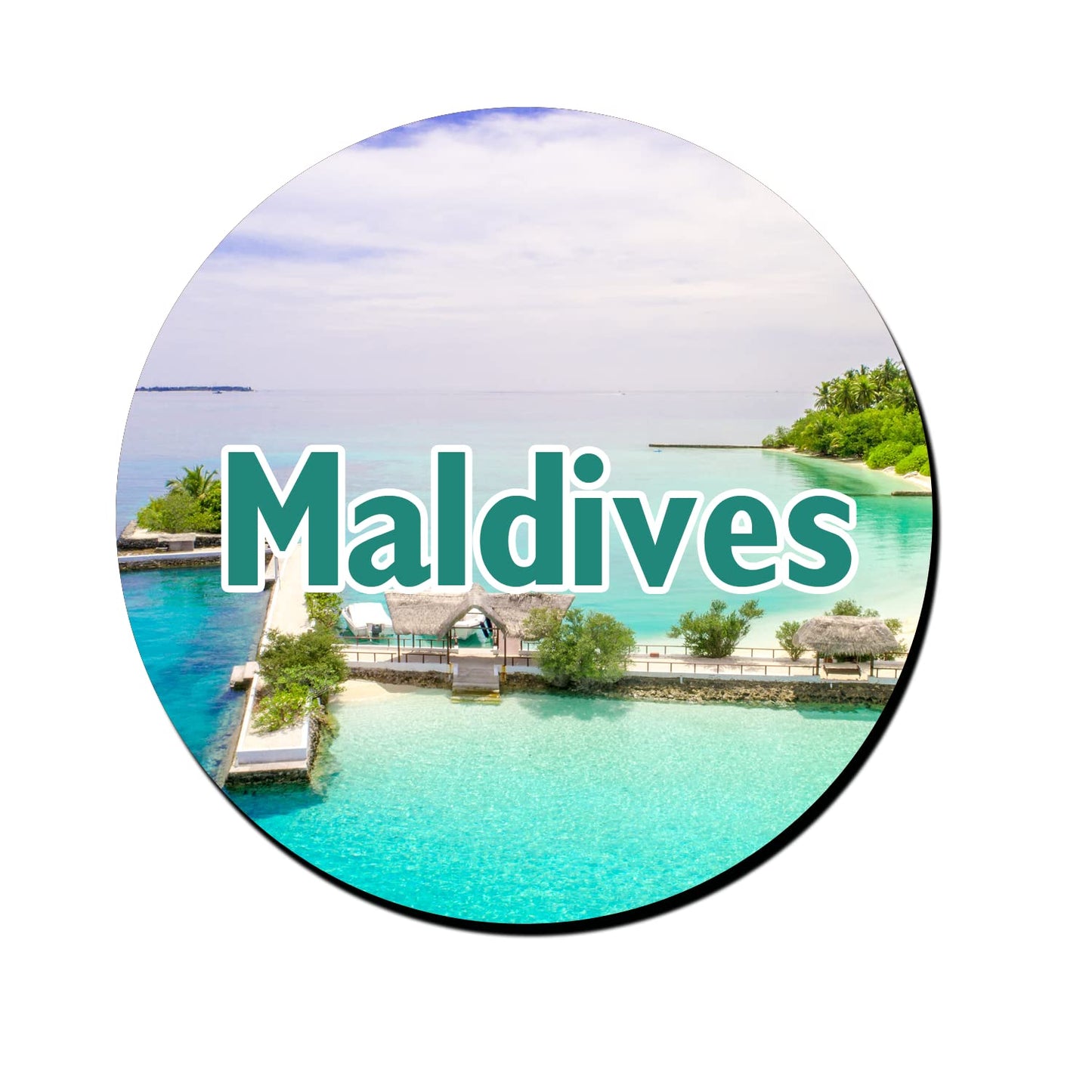ShopTwiz Maldives Decorative Large Fridge Magnet