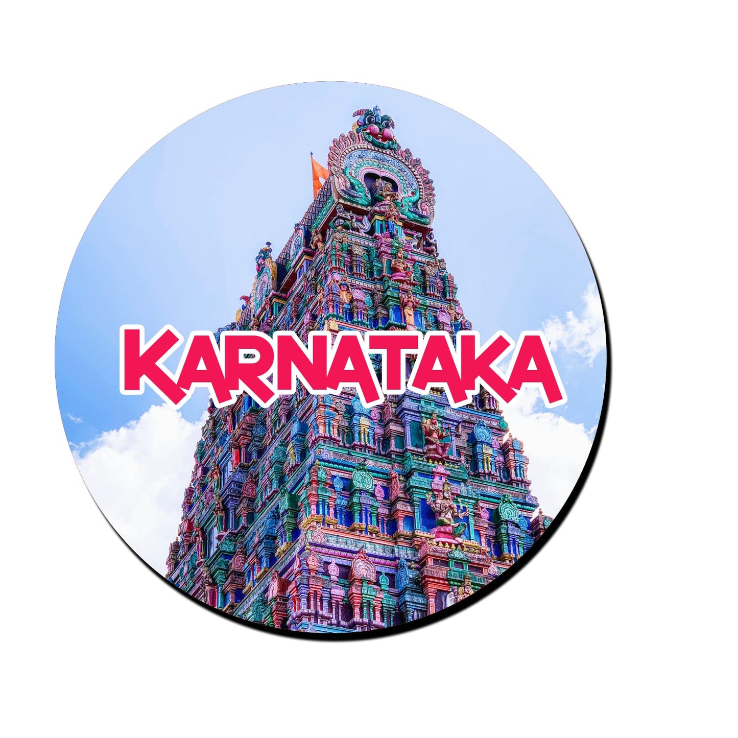 ShopTwiz Karnataka Decorative Large Fridge Magnet