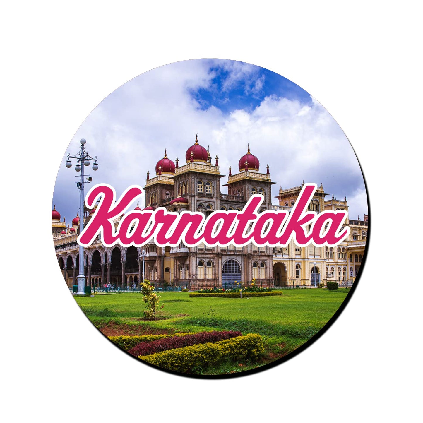 ShopTwiz Karnataka Tourism Decorative Large Fridge Magnet