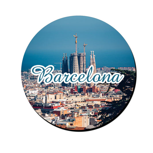 ShopTwiz Barcelona Collection Decorative Large Fridge Magnet