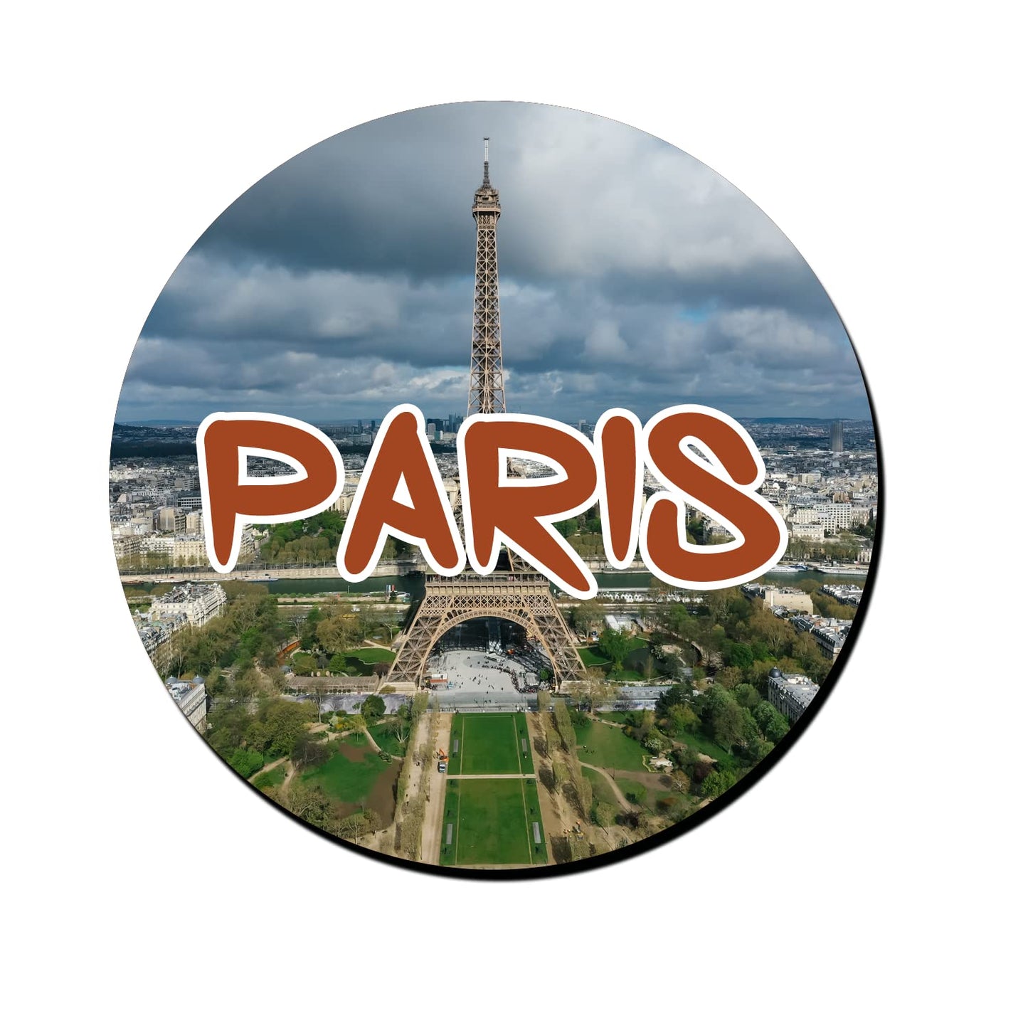 ShopTwiz Paris Tourism Decorative Large Fridge Magnet