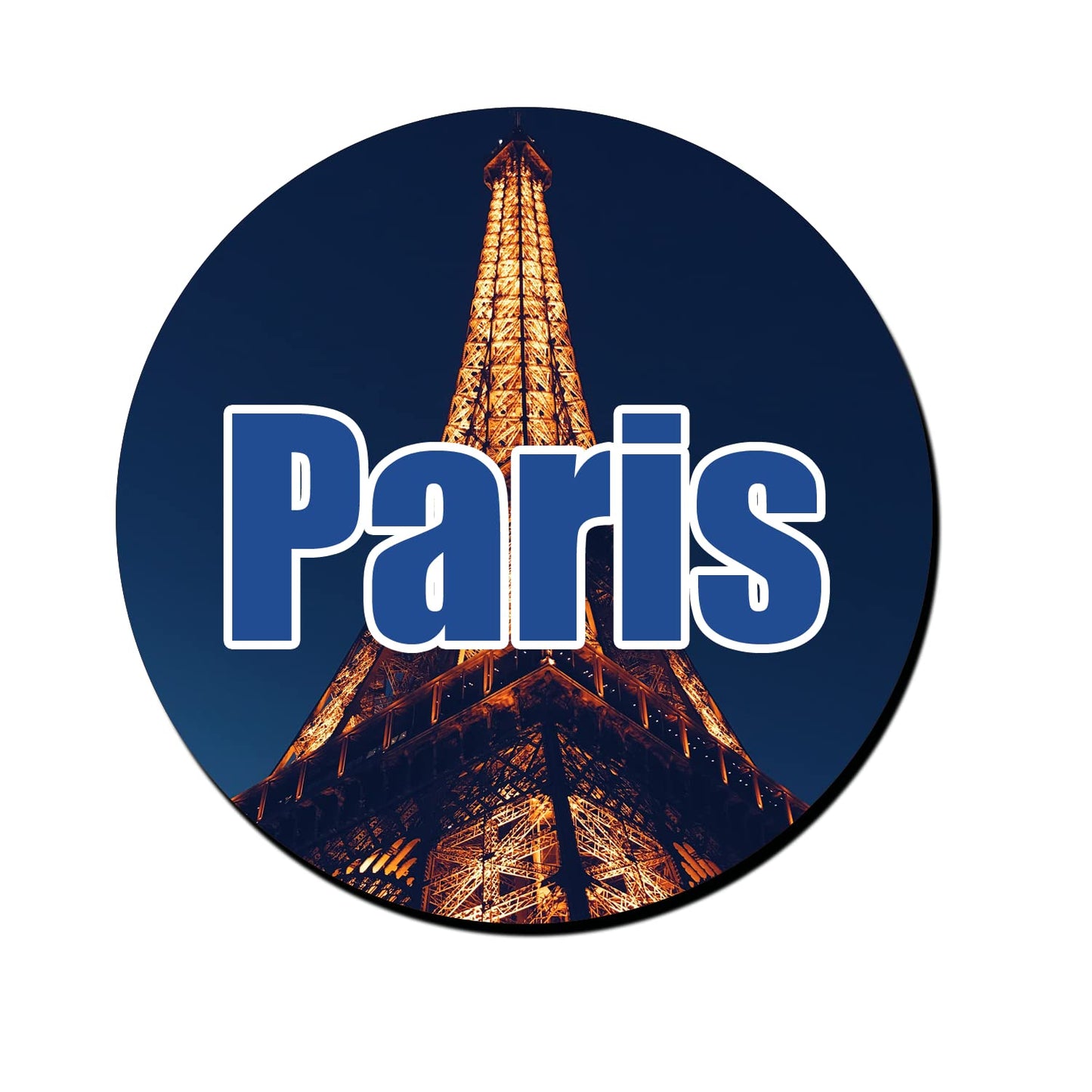 ShopTwiz Paris Scenery Decorative Large Fridge Magnet