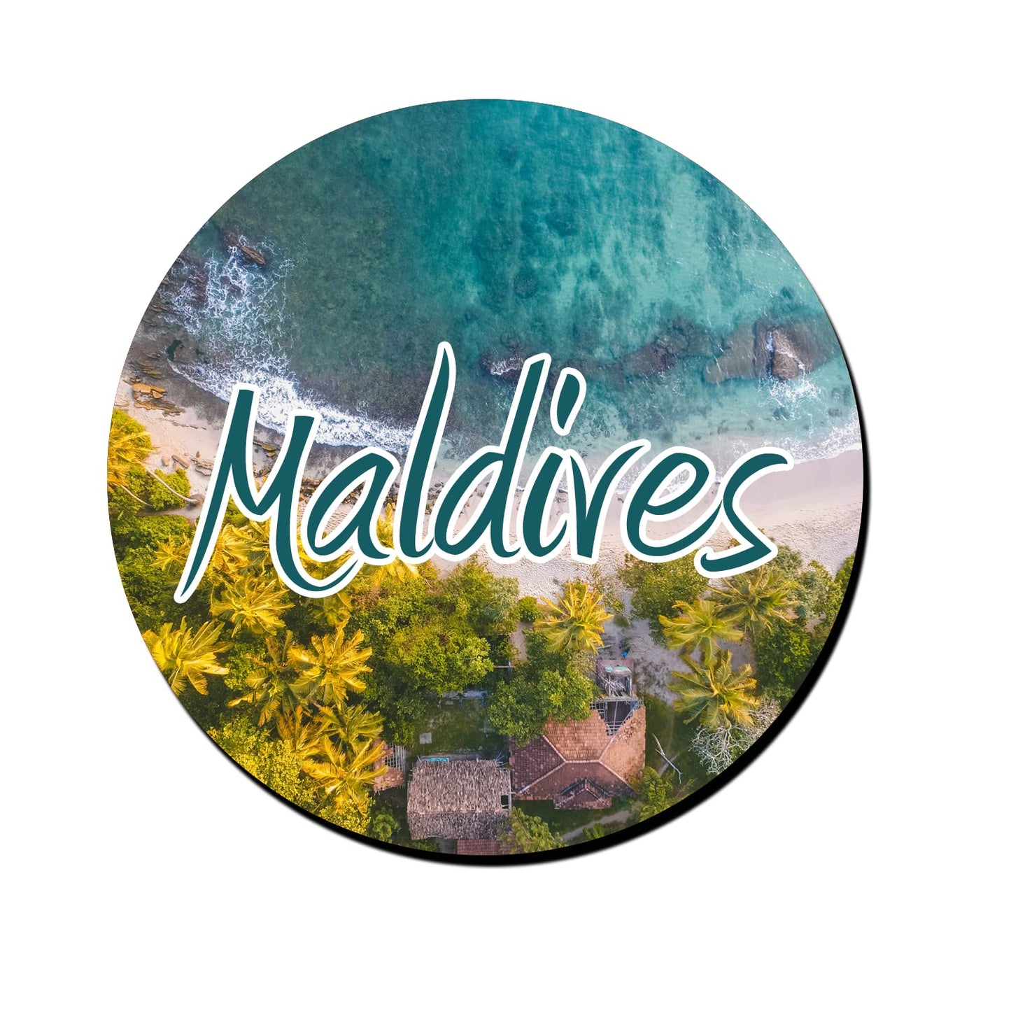 ShopTwiz Maldives Awesome City Decorative Large Fridge Magnet