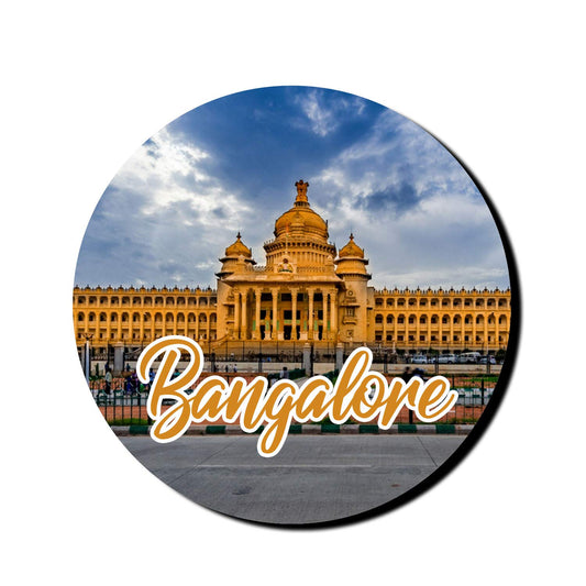 Turnhover Bangalore Fridge Magnet (Multicolour)