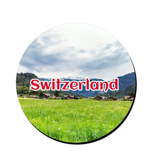 ShopTwiz Switzerland Paradise Decorative Large Fridge Magnet