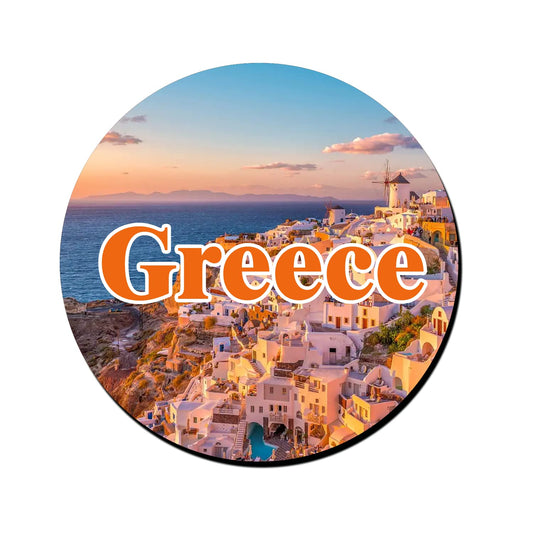 ShopTwiz Greece Picture Decorative Large Fridge Magnet