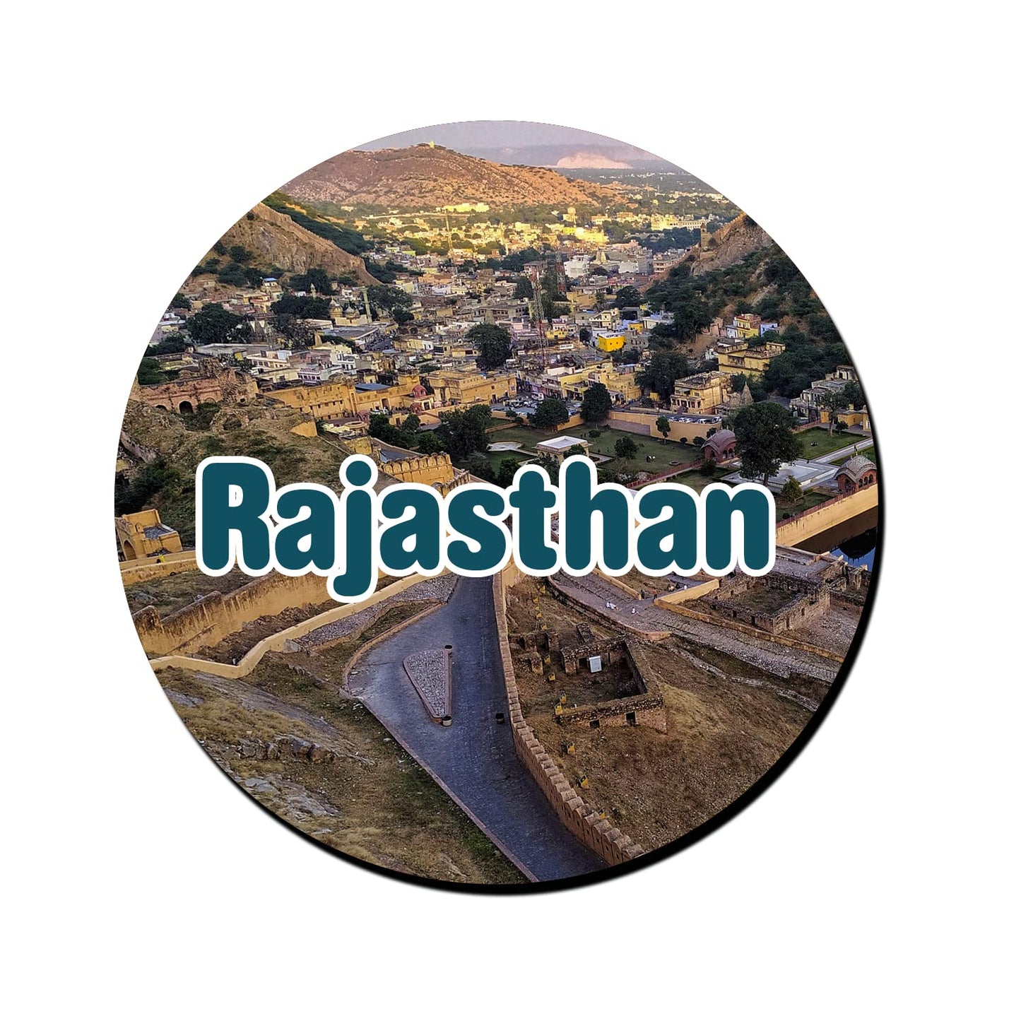ShopTwiz Rajasthan Tourism Decorative Large Fridge Magnet